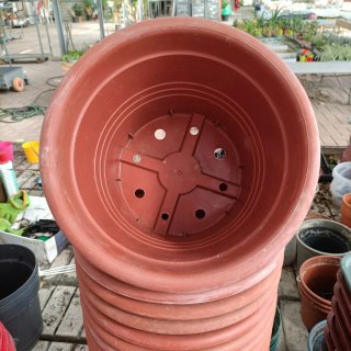 Set 10 Vasi Plastica Rotondi ø22