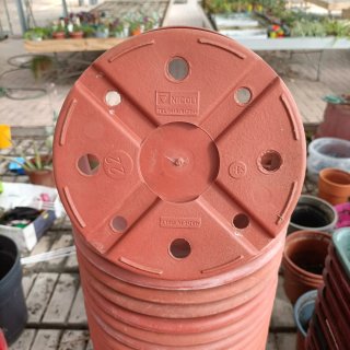 Set 10 Vasi Plastica Rotondi ø22