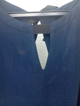 Túnica azul oscuro lazo talla 40