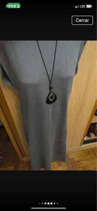Vestido Zara gris