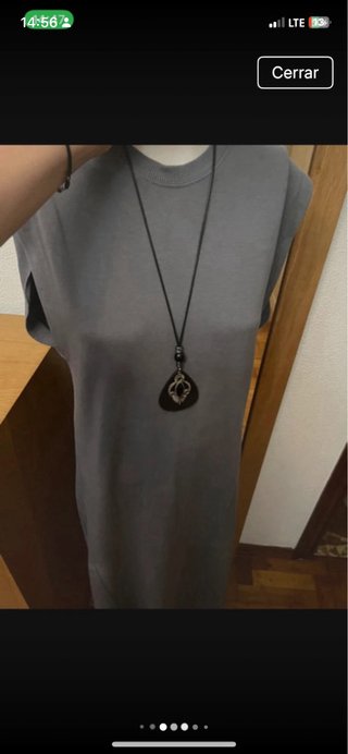 Vestido Zara gris
