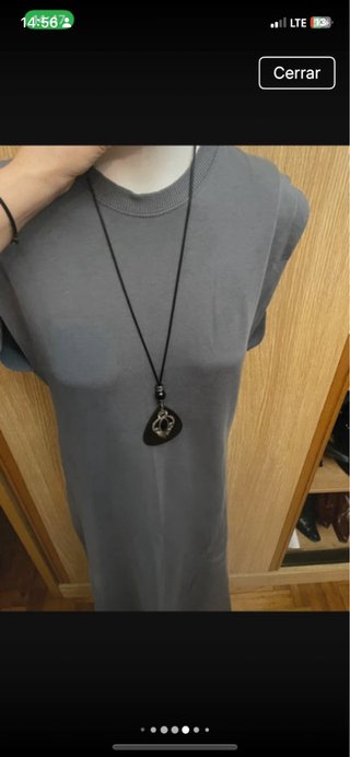 Vestido Zara gris