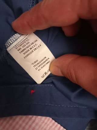 Camisa El Capote Mujer Talla S Azul Rosa