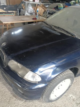 Paragolpes delantero bmw e46, focos, capó y aletas