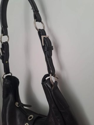 Borsa Kuve vintage pelle nera