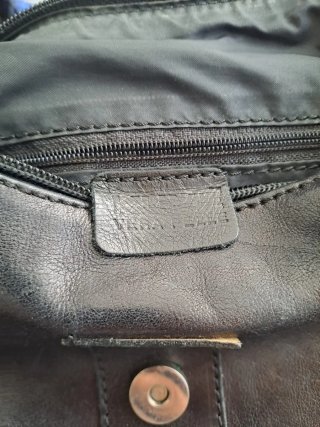 Borsa Kuve vintage pelle nera