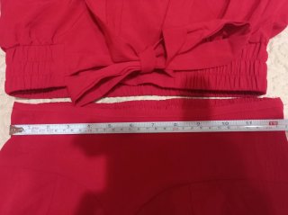 Conjunto Top y Pantalón Rojo