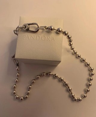 Collar Pandora Bolas y Eslabones 50cm cham
