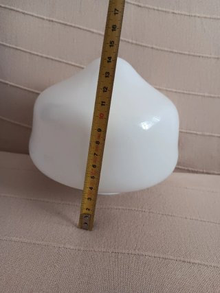 Foco de cristal vintage blanco