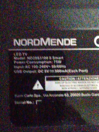 Piedini TV Neri nordmende nd39s3100 s smart