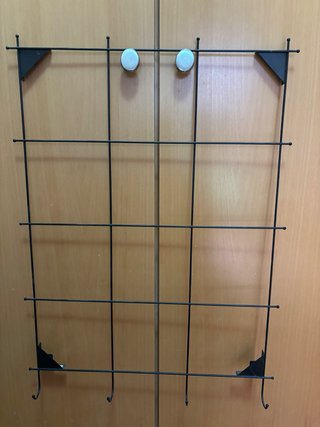 Tablero de notas metálico negro 40x50