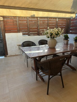 Mesa de teka extensible para terraza