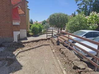 Valla de composite