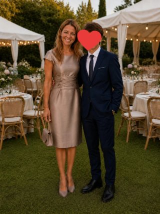 Traje Patricia Avendaño en seda Talla 40