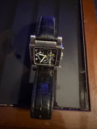 Reloj Unisex Cronógrafo Negro/Plata