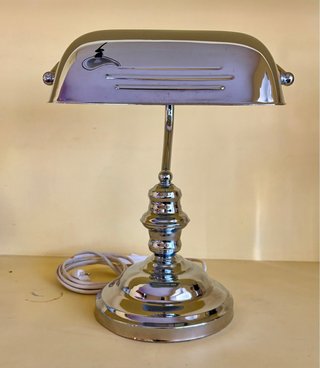 1980s Lámpara Banquero Vintage IKEA A9305 Cromada