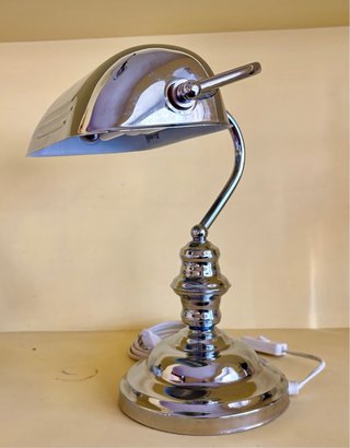 1980s Lámpara Banquero Vintage IKEA A9305 Cromada