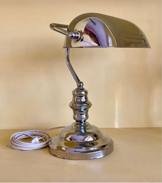 1980s Lámpara Banquero Vintage IKEA A9305 Cromada
