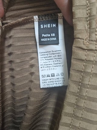 Vestido ajustado marrón beige Talla XS
