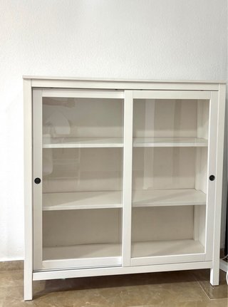 Vitrina IKEA Blanca Cristal 120x37x130
