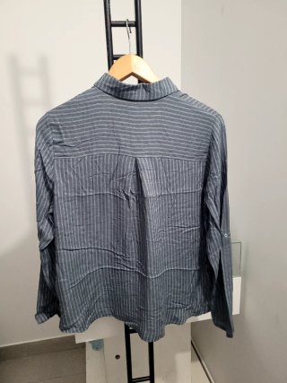 Camisa Etam rayas grises