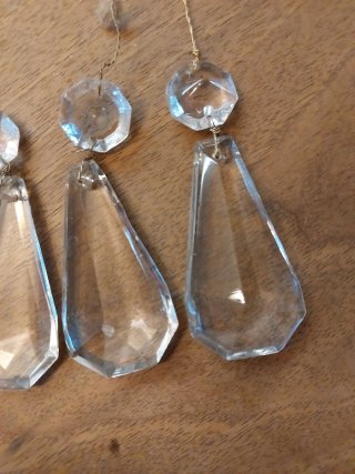 5 Lágrimas de cristal para lámpara araña