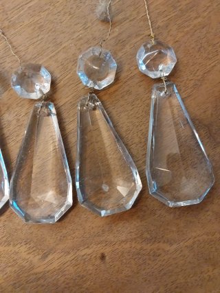5 Lágrimas de cristal para lámpara araña