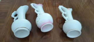 Juego de 3 jarrones de porcelana