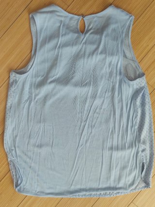 Top Cortefiel Blu/Bianco Taglia L