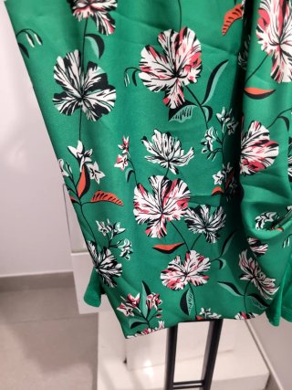 Blusa verde floral Salsa Talla S