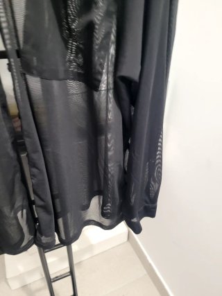 Camisa ASOS transparente negra