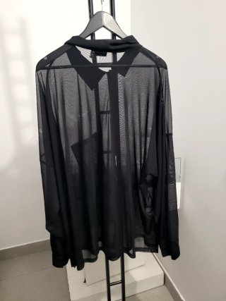 Camisa ASOS transparente negra