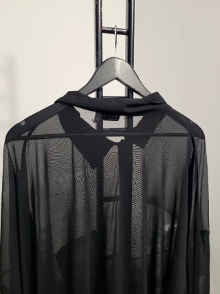 Camisa ASOS transparente negra