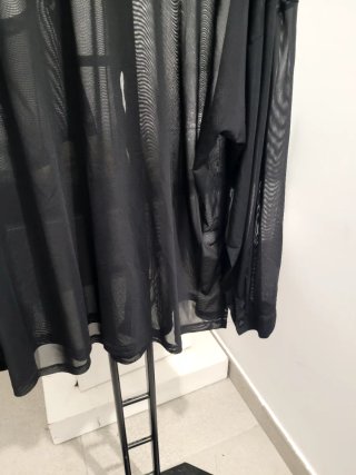 Camisa ASOS transparente negra