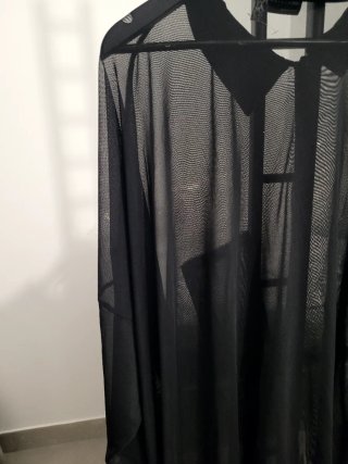 Camisa ASOS transparente negra