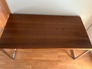 Tavolo da Pranzo/Scrivania in Legno e Acciaio