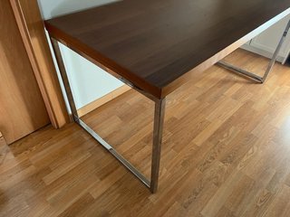 Tavolo da Pranzo/Scrivania in Legno e Acciaio