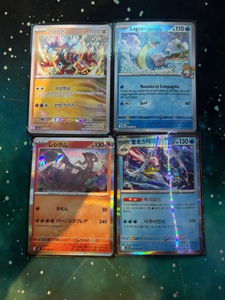 Lote 4 cartas Pokémon