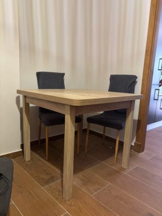 Mesa de salón extensible madera