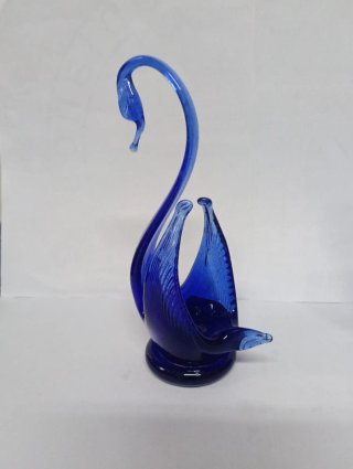 Figuras de Cisne de Cristal Azul