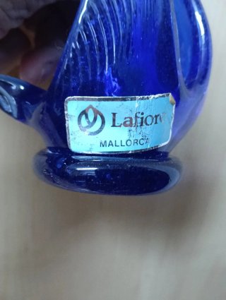 Figuras de Cisne de Cristal Azul