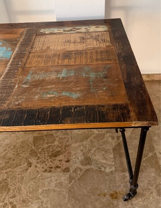REBAJADA. WESTING. Mesa comedor Madera y Hierro.