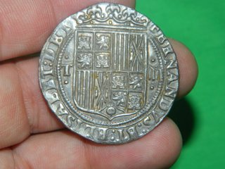 Preciosos cuatro Reales Reyes Catolicos Plata