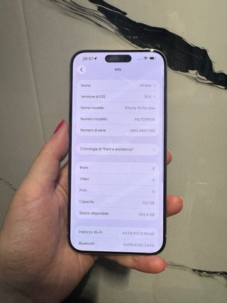 iPhone 15 Pro Max 512GB Bianco