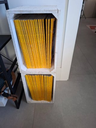 Cajas de Madera Blancas Vintage 30x20x20cm