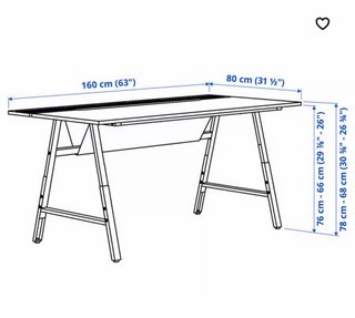 Due Scrivanie Ikea Utespelare Nere
