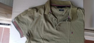Polo Tommy Hilfiger Verde Oliva Talla L