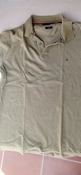 Polo Tommy Hilfiger Verde Oliva Talla L