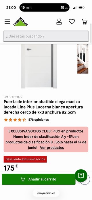 4 Puertas Leroy Merlin Nuevas (750€ en TIENDA)