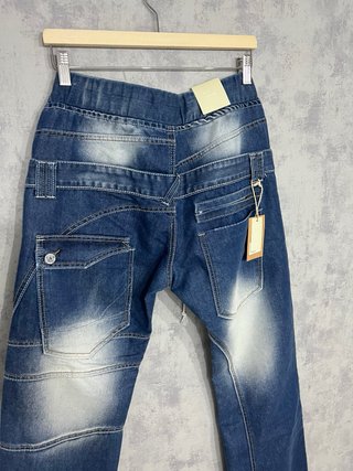 Jeans Azules Desgastados baggy talla 40